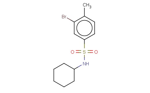 N-CYCLOHEXYL 3-BROMO-4-METHYLBENZENESULFONAMIDE